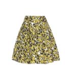 Oscar De La Renta Printed Jacquard Skirt