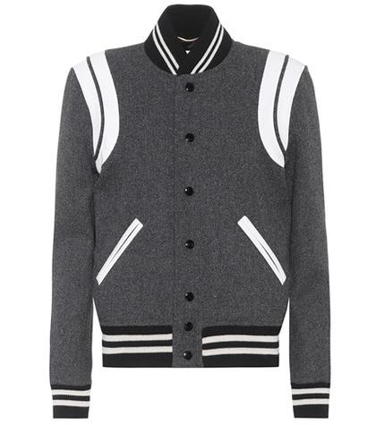 Valentino Classic Teddy Wool-blend Bomber Jacket