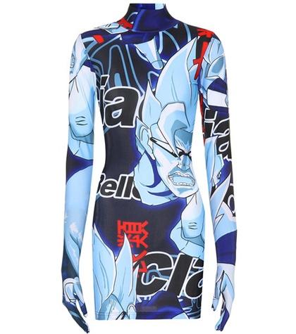 Jimmy Choo Printed Jersey Glove Dress