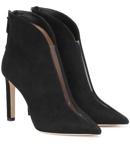 Jimmy Choo Bowie 100 Suede Ankle Boots