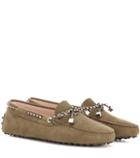 Jimmy Choo City Gommino Suede Loafers