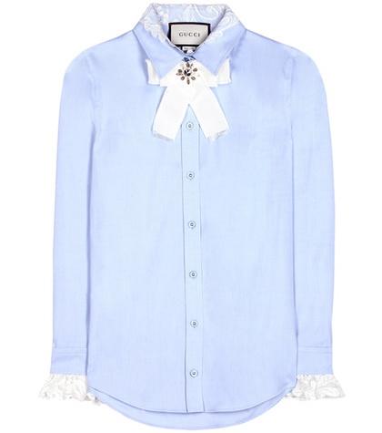 Gucci Embellished Cotton Shirt