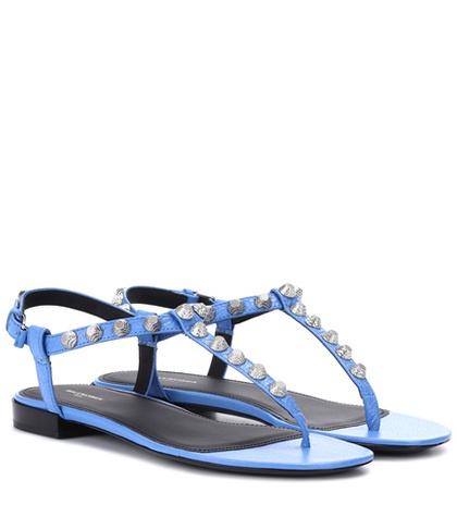 Diane Von Furstenberg Giant Stud Leather Sandals