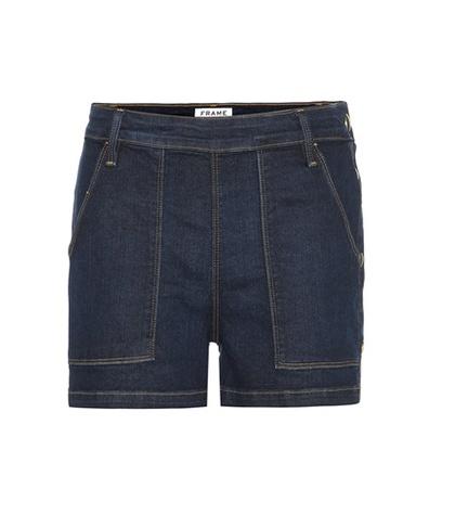 Frame Cotton-blend Denim Shorts