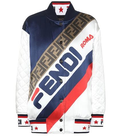 Fendi Fendi Mania Silk Bomber Jacket