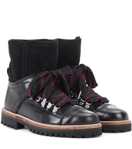 Ganni Edna Leather Ankle Boots