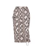 Altuzarra Snakeskin-printed Cotton Skirt