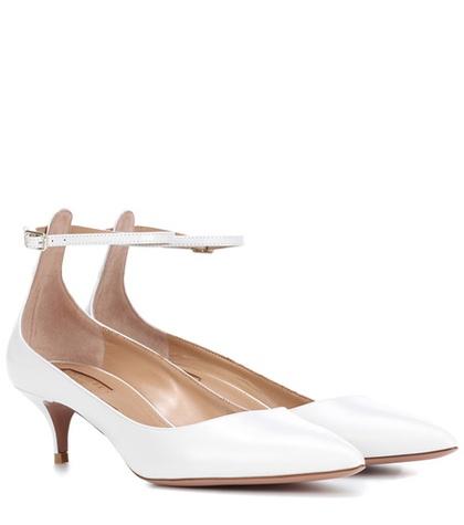 Aquazzura Kisha 45 Leather Pumps