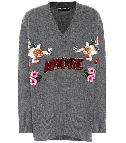 Valentino Garavani Appliqué Cashmere Sweater