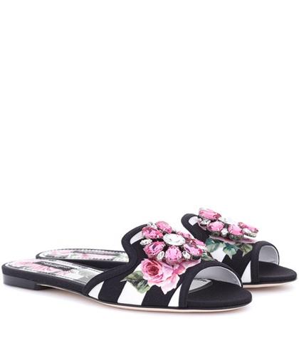 Dolce & Gabbana Bianca Embellished Sandals