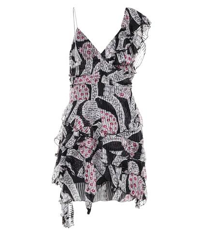 Versace Enta Printed Silk Minidress