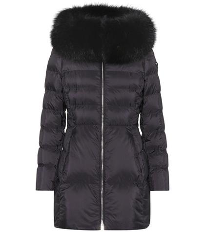 Mother Fur-trimmed Down Coat