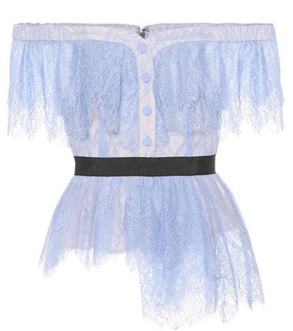 Self-portrait Lace Off-the-shoulder Top