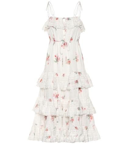 Zimmermann Heathers Pintuck Cotton Midi Dress