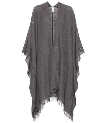 Loewe Embellished Cashmere And Silk Cape