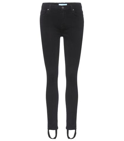 7 For All Mankind Pintuck Ankle Skinny Jeans