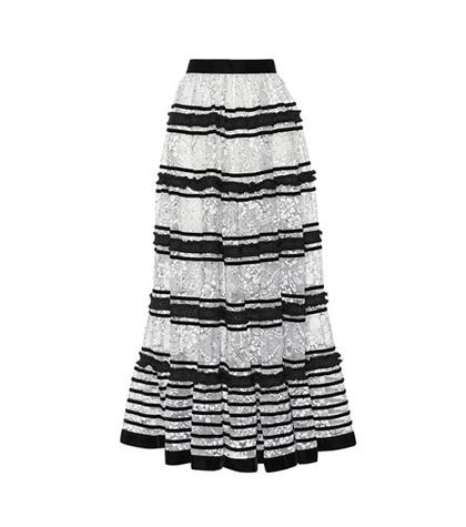 Tod's Victoria Lace Maxi Skirt