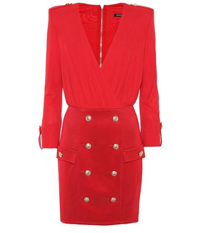 Maison Margiela Crêpe And Satin Minidress