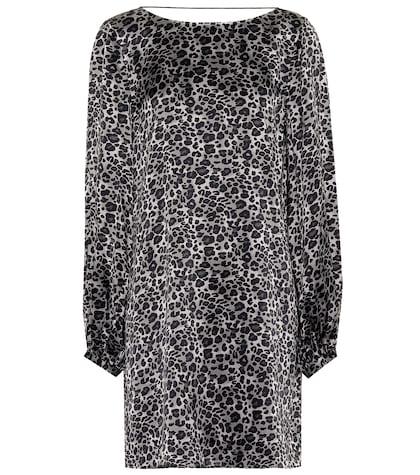 Mother Leopard Silk Tunic Dress