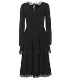 Alexander Mcqueen Lace-trimmed Jersey Dress