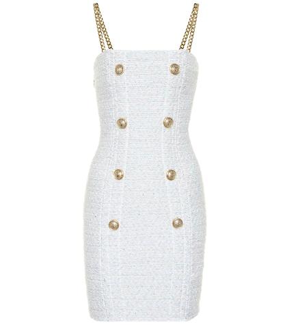 Balmain Exclusive To Mytheresa – Metallic Bouclé Minidress