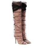 Jimmy Choo X Off-white Elisabeth 100 Tulle And Satin Boots