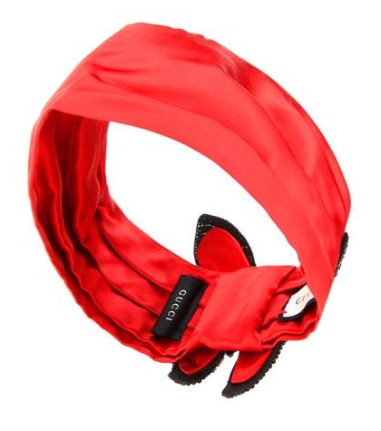 Victoria Victoria Beckham Embellished Silk Satin Headband