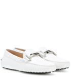 Tory Burch Gommino Double T Leather Loafers