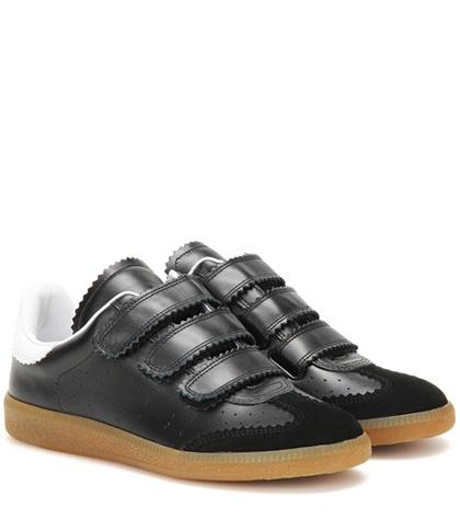 Isabel Marant Beth Leather And Suede Sneakers