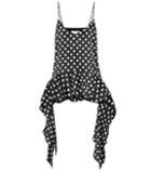 Caroline Constas Bettina Polka-dot Stretch Silk Blouse