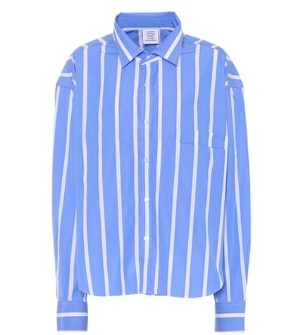 Vetements Striped Cotton Shirt