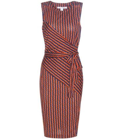 Diane Von Furstenberg Ashlie Printed Silk Wrap Dress