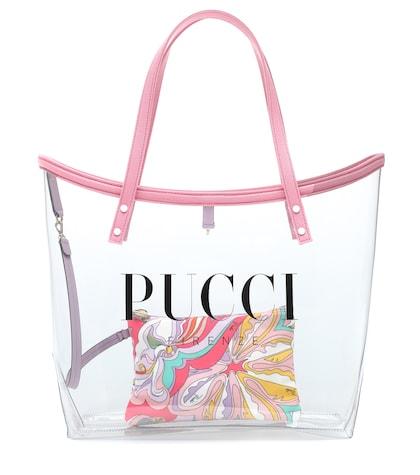 Emilio Pucci Transparent Logo Tote