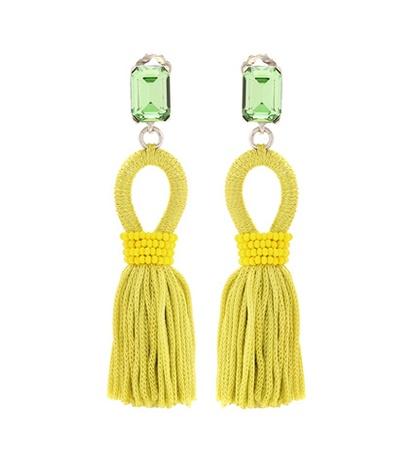Oscar De La Renta Embellished Tassel Clip-on Earrings