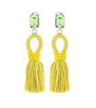 Oscar De La Renta Embellished Tassel Clip-on Earrings