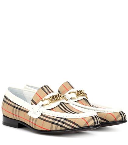 Miu Miu 1983 Check Link Loafers