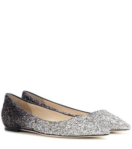 Tod's Romy Flat Glitter Ballerinas