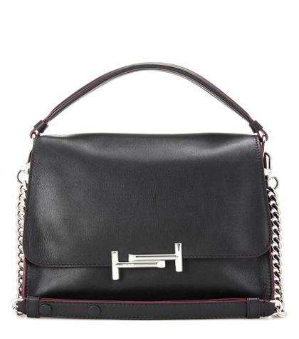 Acne Studios Double T Medium Leather Shoulder Bag