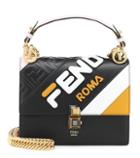 Fendi Fendi Mania Kan I Mini Leather Shoulder Bag