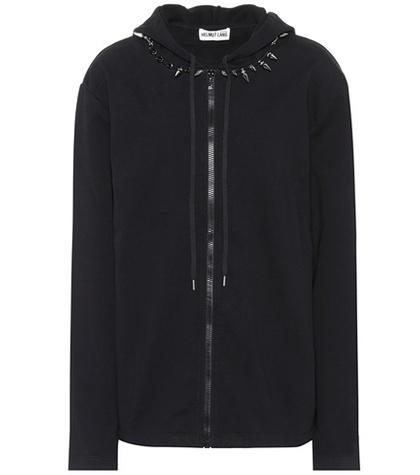 Helmut Lang 2003 Embellished Cotton Hoodie