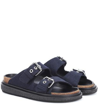 Isabel Marant Ledkin Wool Slides