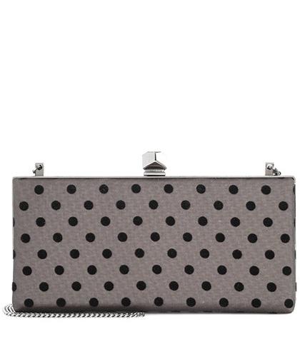 Bottega Veneta Celeste Polka-dot Clutch
