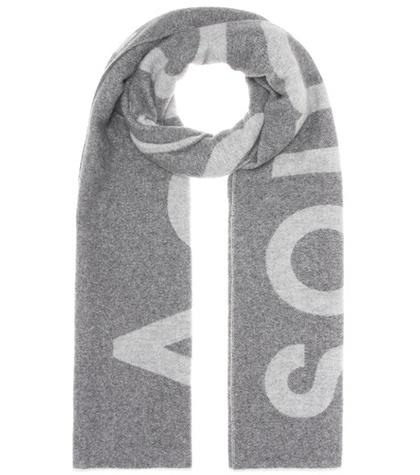 Ganni Toronty Logo Wool-blend Scarf