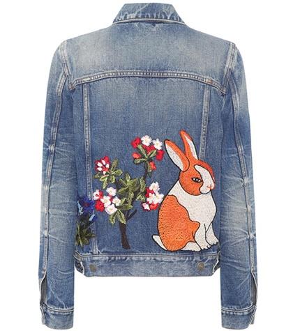 Gucci Embroidered Denim Jacket