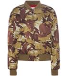 Ganni Greenwood Camouflage Printed Bomber Jacket