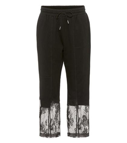 Mcq Alexander Mcqueen Lace-trimmed Sweatpants