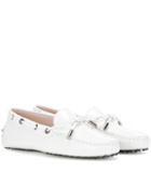 Tod's Heaven New Laccetto Embossed Leather Loafers
