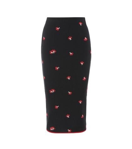 Victoria Beckham Floral-jacquard Skirt
