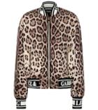 Dolce & Gabbana Leopard Printed Bomber Jacket