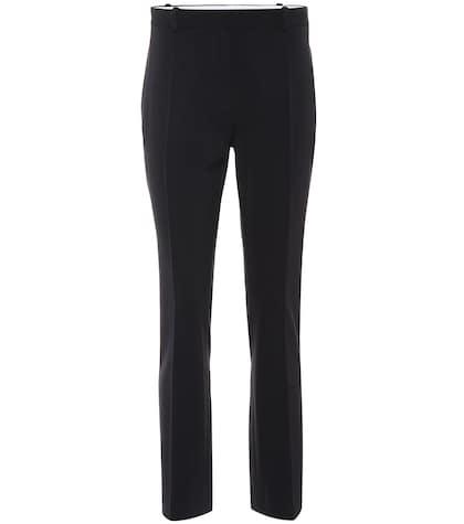 Joseph Zoom Mid-rise Wool-blend Pants